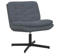 vidaXL Sillón Relax giratorio Gris oscuro 63 x 75 x 76 cm Terciopelo