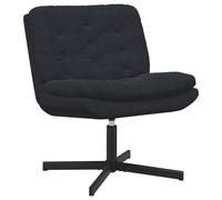 vidaXL Sillón Relax giratorio Negro 63 x 75 x 76 cm Terciopelo