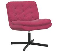 vidaXL Sillón Relax giratorio Rojo vino 63 x 75 x 76 cm Terciopelo