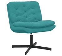 vidaXL Sillón Relax Giratorio Tuquesa 63 x 75 x 76 cm Terciopelo