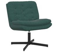 vidaXL Sillón Relax giratorio Verde oscuro 63 x 75 x 76 cm Terciopelo