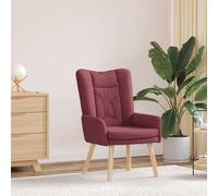 vidaXL sillón Rojo vino 63 x 67 x 94 cm Tela y contrachapado