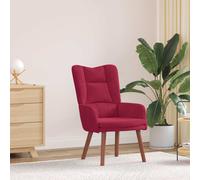 Sillón vidaXL, color burdeos, 63 x 67 x 94 cm, tapizado en terciopelo