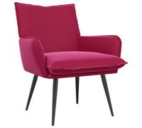 vidaXL Sillón Rojo Vino Terciopelo