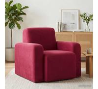 vidaXL Sillón Rojo vino Terciopelo
