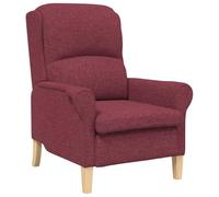 vidaXL sillón Rojo Vino Tinto Tela