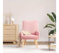 vidaXL sillón Rosa 63 x 67 x 94 cm Tela, Sillón, diseño Moderno, Silla de Relax Duradera, Asiento Acolchado para la Sala, Mueble de Oficina ergonómico