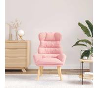 vidaXL sillón Rosa 69 x 74 x 93 cm Tela Sherpa