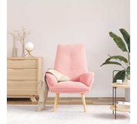 vidaXL sillón Rosa 69 x 74 x 93 cm Tela Sherpa