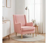 vidaXL Sillón Rosa Bouclé