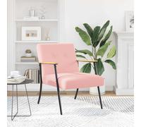 vidaXL sillón Rosa Tejido parecido a lana rizada