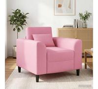 vidaXL Sillón Rosa Tela