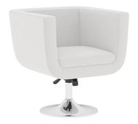 vidaXL Taburete de bar cuero sintético Blanco, Negro, Sillon Dormitorio Sillon Comodos Silla Relax Sillón Sofá White