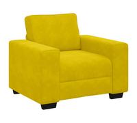 vidaXL Sillón sofá 100x77x82 cm terciopelo Multicolor Amarillo