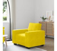 vidaXL Sillón sofá amarillo de terciopelo, 100x77x82 cm
