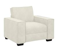 vidaXL Sillón sofá Color Crema, 100x78x84 cm, Terciopelo