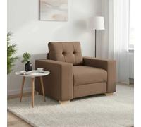 vidaXL Sillón sofá marrón de tela, 100x78x80 cm