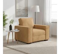 Sillón Sofá Marrón De Terciopelo, 100x78x84 Cm Vidaxl