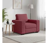 vidaXL Sillón sofá rojo vino 100x77x82 cm Tela