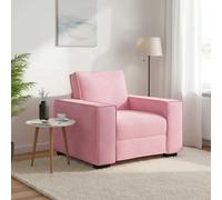 vidaXL Sillón sofá rosa de terciopelo, 100x78x84 cm
