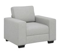 vidaXL Sillón Sofá Tela 100x77x82 cm Multicolor Gris nube