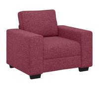 vidaXL Sillón sofá Rojo Vino 100x77x82 cm Tela