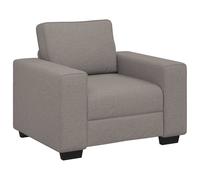 vidaXL Sillón Sofá Tela 100x77x82 cm Multicolor Topo