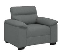 vidaXL Sillón Sofá Tela Gris Oscuro 100x81x84 cm