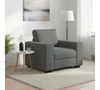 Sillón Sofá Tela Gris Oscuro 100x77x82 Cm Vidaxl