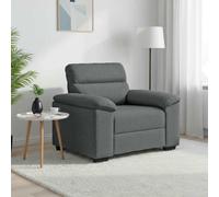 vidaXL Sillón Sofá Tela Gris Oscuro 100x81x84 cm