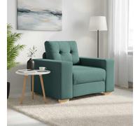 vidaXL Sillón sofá verde oscuro 100x78x80 cm Tela