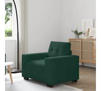 vidaXL Sillón sofá verde oscuro 100x78x80 cm Terciopelo