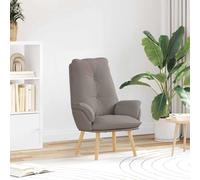 vidaXL sillón Taupé Poliéster y contrachapado