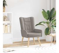 vidaXL sillón Taupé Tela y contrachapado