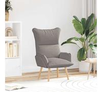 vidaXL sillón Taupé Tela y contrachapado