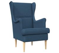 vidaXL sillón tela Multicolor Azul