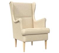 vidaXL sillón tela Multicolor Crema