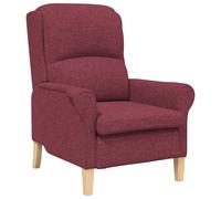 vidaXL Sillón Rojo Vino Tinto Tela, moderno para sala, decorativo, acogedor y elegante