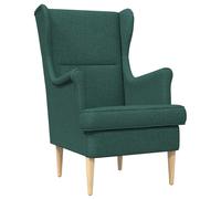 vidaXL sillón tela Multicolor Verde oscuro