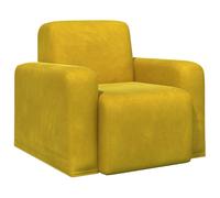 vidaXL Sillón Amarillo Terciopelo