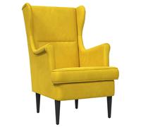 vidaXL Sillón Terciopelo Multicolor Amarillo