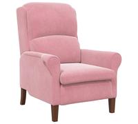 vidaXL sillón Terciopelo Multicolor Rosa