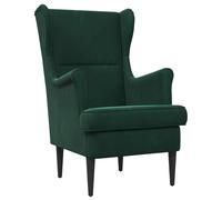 vidaXL Sillón Verde oscuro Terciopelo