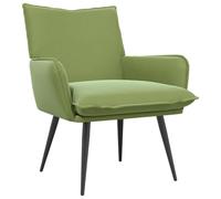 vidaXL Sillón Verde Claro Terciopelo