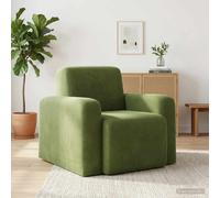 vidaXL Sillón Terciopelo Verde claro 88 x 90 x 77 cm