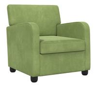 vidaXL Sillón Verde Claro Terciopelo