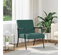 vidaXL sillón Verde oscuro 59 x 75 x 78 cm tela