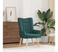 vidaXL sillón Verde oscuro 63 x 67 x 94 cm Tela y contrachapado
