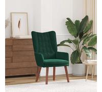 vidaXL sillón Verde oscuro 63 x 67 x 94 cm Terciopelo