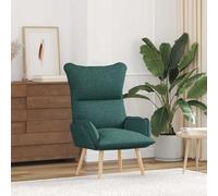 vidaXL sillón Verde oscuro 69 x 74 x 93 cm Tela y contrachapado